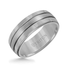 Load image into Gallery viewer, Triton Gents 8mm Tungsten Carbide Comfort Fit Band 11-2926C-G.00
