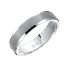Load image into Gallery viewer, Triton Gents 5mm White Tungsten Flat Comfort Fit Band 11-3617HC5-G.00
