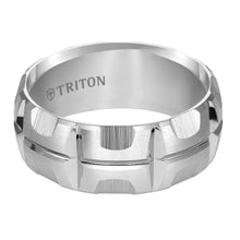 Load image into Gallery viewer, Triton Gents 9mm White Tungsten Comfort Fit Band 11-4819HC-G.00
