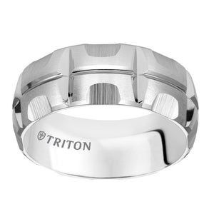 Triton Gents 9mm White Tungsten Comfort Fit Band 11-4819HC-G.00