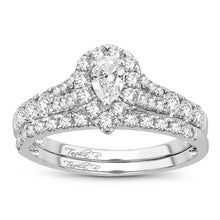 Load image into Gallery viewer, 14K White Gold 1.00 Carat Fancy Cut Bridal Diamond Ring
