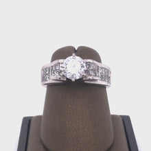 Load and play video in Gallery viewer, 14Kt Gold Semi Mount 1.00 Carat Weight Diamond Ring
