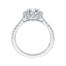 Load image into Gallery viewer, Cushion Halo Diamond Engagement Ring CARIZZA CA0177EH-37W

