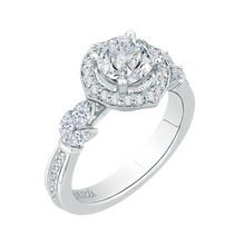 Load image into Gallery viewer, Floral Inspired Diamond Engagement Ring CARIZZA CA0178E-37W
