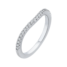 Load image into Gallery viewer, White Gold Diamond Studded Wedding Band CARIZZA CA0180BH-37W-1.50
