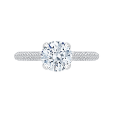 Load image into Gallery viewer, Cathedral Style Semi Mount Engagement Ring CARIZZA CA0185EQ-37W-1.50
