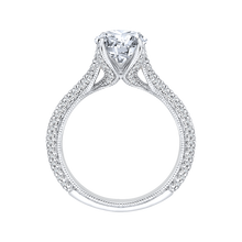 Load image into Gallery viewer, Cathedral Style Semi Mount Engagement Ring CARIZZA CA0185EQ-37W-1.50
