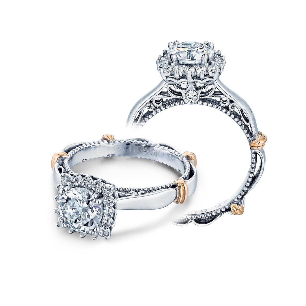 Verragio Vintage White Gold Diamond Engagement Ring D-118CU