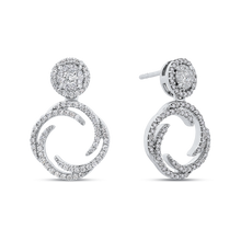 Load image into Gallery viewer, 7/8 Ct Diamond Drop Fashion Earrings Luminous EA0757T-42W
