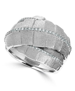 Effy 925 Sterling Silver Diamond Ring