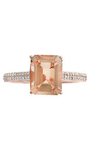 Load image into Gallery viewer, Effy 14K Rose Gold Diamond &amp; Morganite Ring
