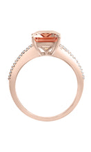 Load image into Gallery viewer, Effy 14K Rose Gold Diamond &amp; Morganite Ring
