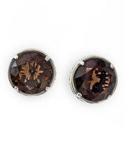 Load image into Gallery viewer, EFFY 925 STERLING SILVER SMOKY QUARTZ EARRINGS
