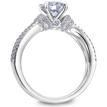 Load image into Gallery viewer, Ladies gold Split Shank Mounting with Double Diamond Shoulders Diamond Ring
