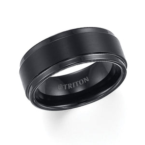 Triton Gents 9mm Black Tungsten Carbide Comfort Fit Band 11-2096BC-G.01