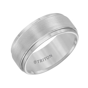 Triton Gents 9mm White Tungsten Comfort Fit Band 11-2096C-G.00