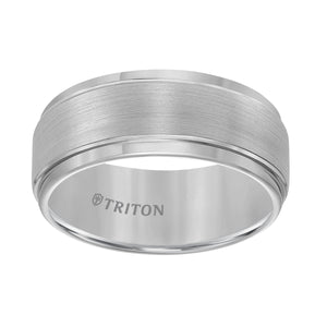 Triton Gents 9mm White Tungsten Comfort Fit Band 11-2096C-G.00