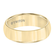 Load image into Gallery viewer, Triton Gents 7mm Yellow Tungsten Carbide Domed Comfort Fit Band 11-2127YC-G.00
