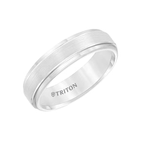 Triton Gents 6mm White Tungsten Carbide Comfort Fit Band 11-2133HC-G.00