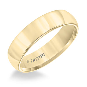 Triton Gents 6mm Domed Yellow Tungsten Carbide Comfort Fit Band 11-2134YC-G.00