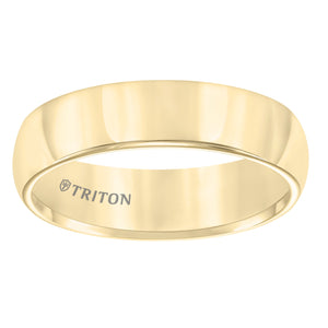 Triton Gents 6mm Domed Yellow Tungsten Carbide Comfort Fit Band 11-2134YC-G.00