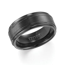 Load image into Gallery viewer, Triton Gents 9mm Black Tungsten Carbide Comfort Fit Band 11-2247BC-G.00
