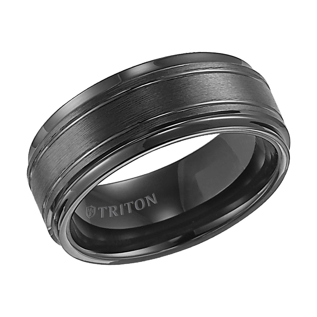 Triton Gents 9mm Black Tungsten Carbide Comfort Fit Band 11-2247BC-G.00