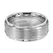 Load image into Gallery viewer, Triton Gents 9mm White Tungsten Carbide Comfort Fit Band 11-2247HC-G.00
