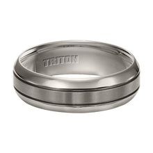 Load image into Gallery viewer, Triton Gents 7mm Titanium Satin Finish Center Bright Edges Comfort Fit Band 11-3300T-G.00
