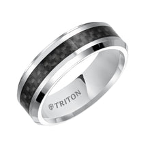 Load image into Gallery viewer, Triton Gents 7mm Cobalt With Black Carbon Fiber Inlay Comfort Fit Band 11-3357Q-G.01
