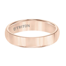 Load image into Gallery viewer, Triton Gents 5mm Rose Tungsten Polished Domed Comfort Fit Band 11-3616RC5-G.00
