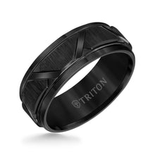 Load image into Gallery viewer, Triton Gents 8mm Black Tungsten Carbide Comfort Fit Band 11-4126BC-G.00
