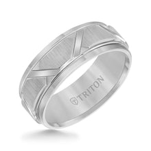 Load image into Gallery viewer, Triton Gents 8mm Tungsten Carbide Comfort Fit Band 11-4126C-G.00
