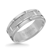 Load image into Gallery viewer, Triton Gents 8mm Gray Tungsten Carbide Comfort Fit Band 11-4127C-G.00
