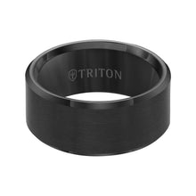 Load image into Gallery viewer, Triton Gents 10mm Black Tungsten Carbide Comfort Fit Band 11-4128BC-G.00

