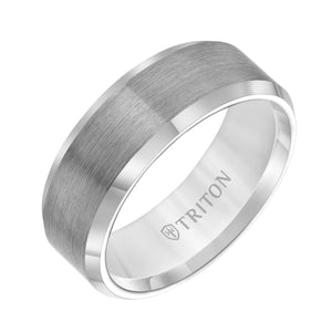 Triton Gents 10mm Gray Tungsten Carbide Comfort Fit Band 11-4128C-G.00