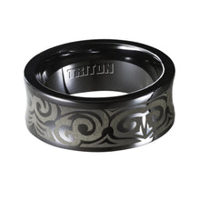 Load image into Gallery viewer, Triton Gents 9mm Black Titanium Comfort Fit Band 11-4430BT-G.00
