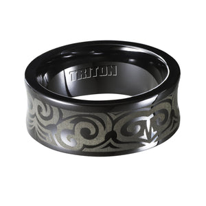 Triton Gents 9mm Black Titanium Comfort Fit Band 11-4430BT-G.00