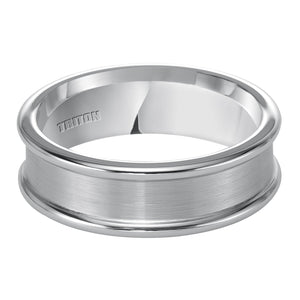 Triton Gents 7mm White Tungsten Carbide Comfort Fit Band 11-4438HC-G.00