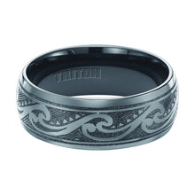Load image into Gallery viewer, Triton Gents 8mm Black Titanium Comfort Fit Band 11-4443BT-G.00
