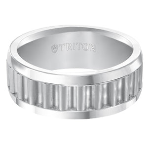 Triton Gents 9mm White Tungsten Carbide Comfort Fit Band 11-4652HC-G.00
