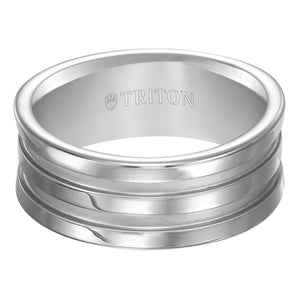 Triton Gents 9mm White Tungsten Carbide Comfort Fit Band 11-4653HC-G.00