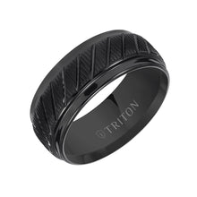 Load image into Gallery viewer, Triton Gents 9mm Black Tungsten Carbide Comfort Fit Band 11-4654BC-G.00

