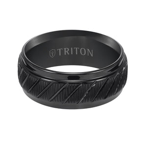 Triton Gents 9mm Black Tungsten Carbide Comfort Fit Band 11-4654BC-G.00