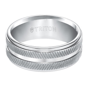 Triton Gents 9mm White Tungsten Carbide Comfort Fit Band 11-4655HC-G.00