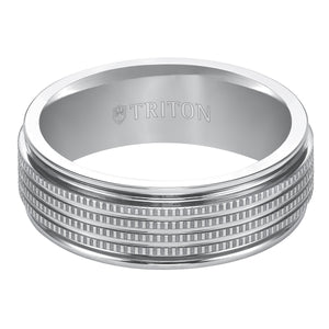 Triton Gents 7.5mm White Tungsten Carbide Comfort Fit Band 11-4660HC-G.00