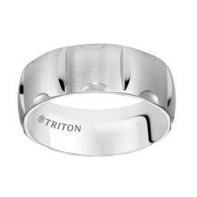 Load image into Gallery viewer, Triton Gents 8mm White Tungsten Brush Finish Comfort Fit Band 11-4817HC-G.00
