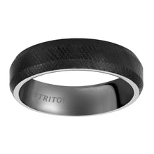 Load image into Gallery viewer, Triton Gents Black Tungsten Florentine Finish Comfort Fit Band 11-4824BC-G.00
