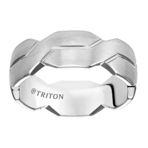 Triton Contemporary Tungsten Carbide Wedding Rings 11-4835HC-G.00