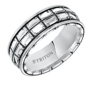 Triton Gents 8mm Sterling Silver Comfort Fit Band 11-5274SV-G.00